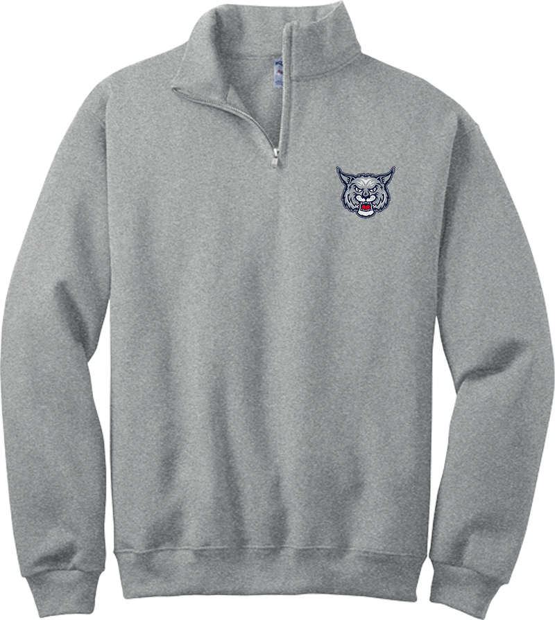 CT Bobcats NuBlend 1/4-Zip Cadet Collar Sweatshirt