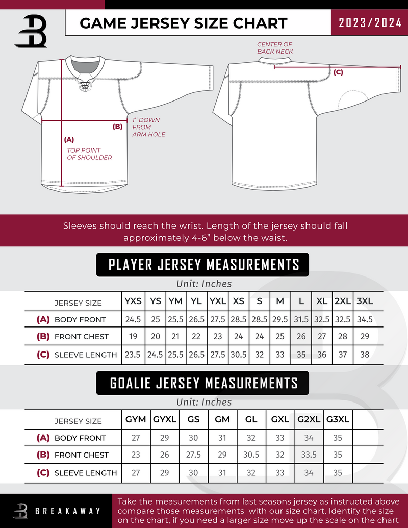 NJ Titans Tier 2 Adult Player Sublimated Jersey