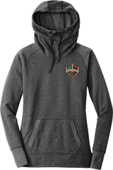 Delaware Ducks New Era Ladies Tri-Blend Fleece Pullover Hoodie