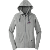 Hartford Jr. Wolfpack New Era Ladies Tri-Blend Fleece Full-Zip Hoodie