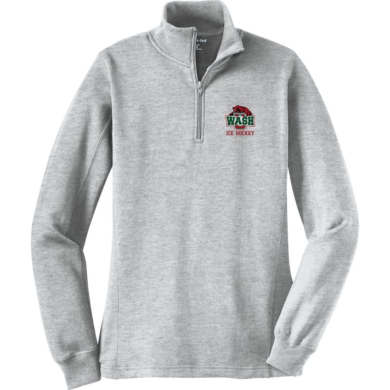 Wash U Ladies 1/4-Zip Sweatshirt