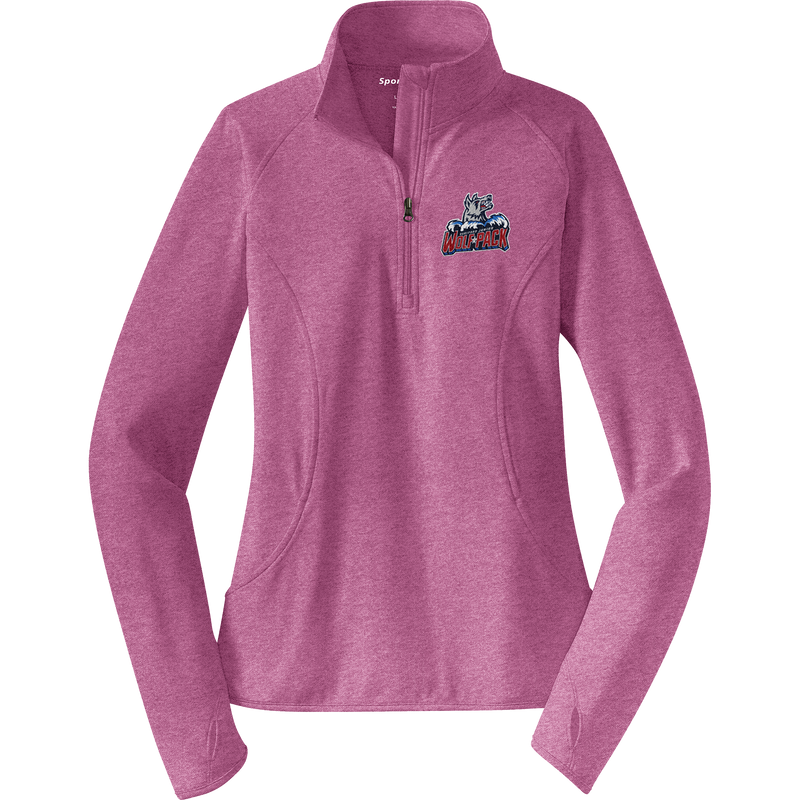 Hartford Jr. Wolfpack Ladies Sport-Wick Stretch 1/4-Zip Pullover