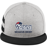 Secaucus Patriots New Era Shadow Heather Striped Flat Bill Snapback Cap