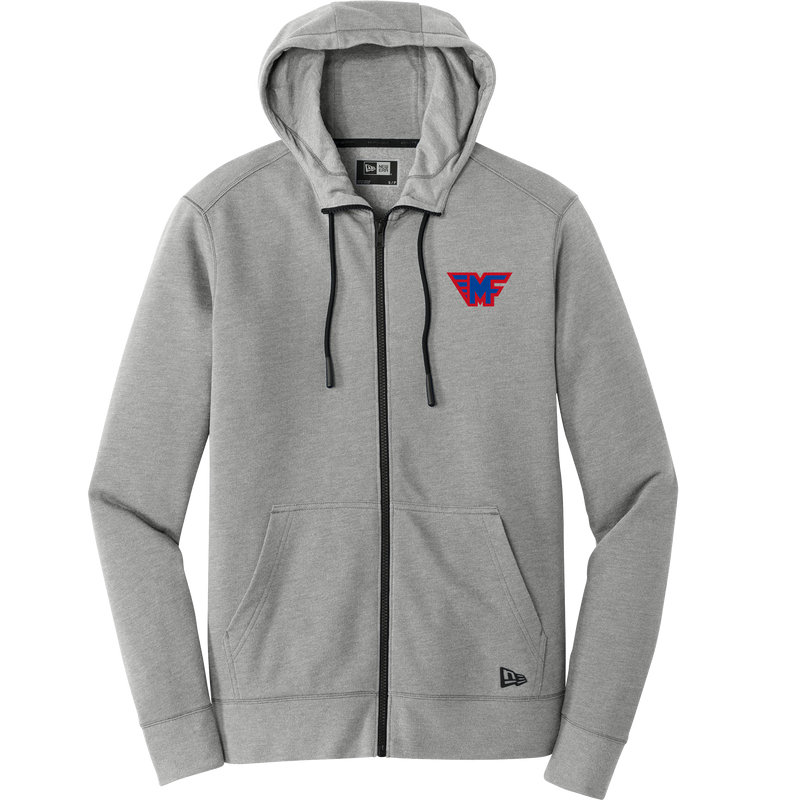 Mid-Fairfield New Era Tri-Blend Fleece Full-Zip Hoodie