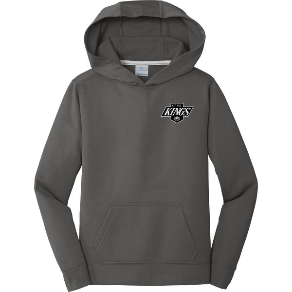 CT Oil Kings Youth Performance Fleece Pullover Hooded Sweatshirt