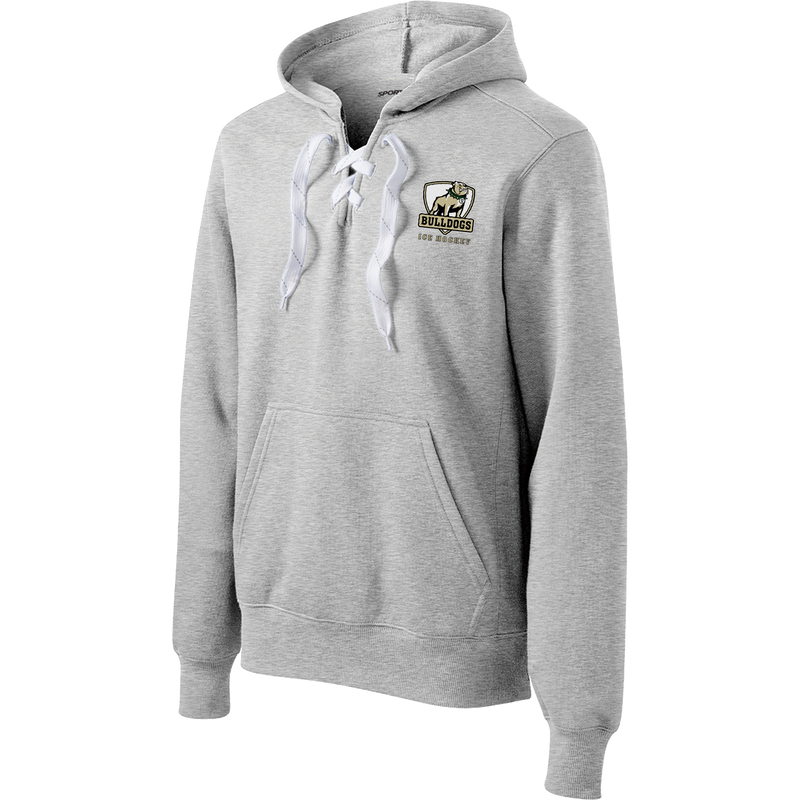 HVM Bulldogs Lace Up Pullover Hooded Sweatshirt