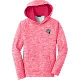 Mercer Chiefs Youth PosiCharge Electric Heather Fleece Hooded Pullover