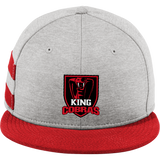 King Cobras New Era Shadow Heather Striped Flat Bill Snapback Cap