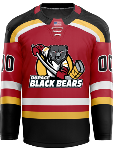 Dupage Black Bears Adult Goalie Hybrid Jersey